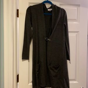 Calvin Klein long sweater with leather buckle